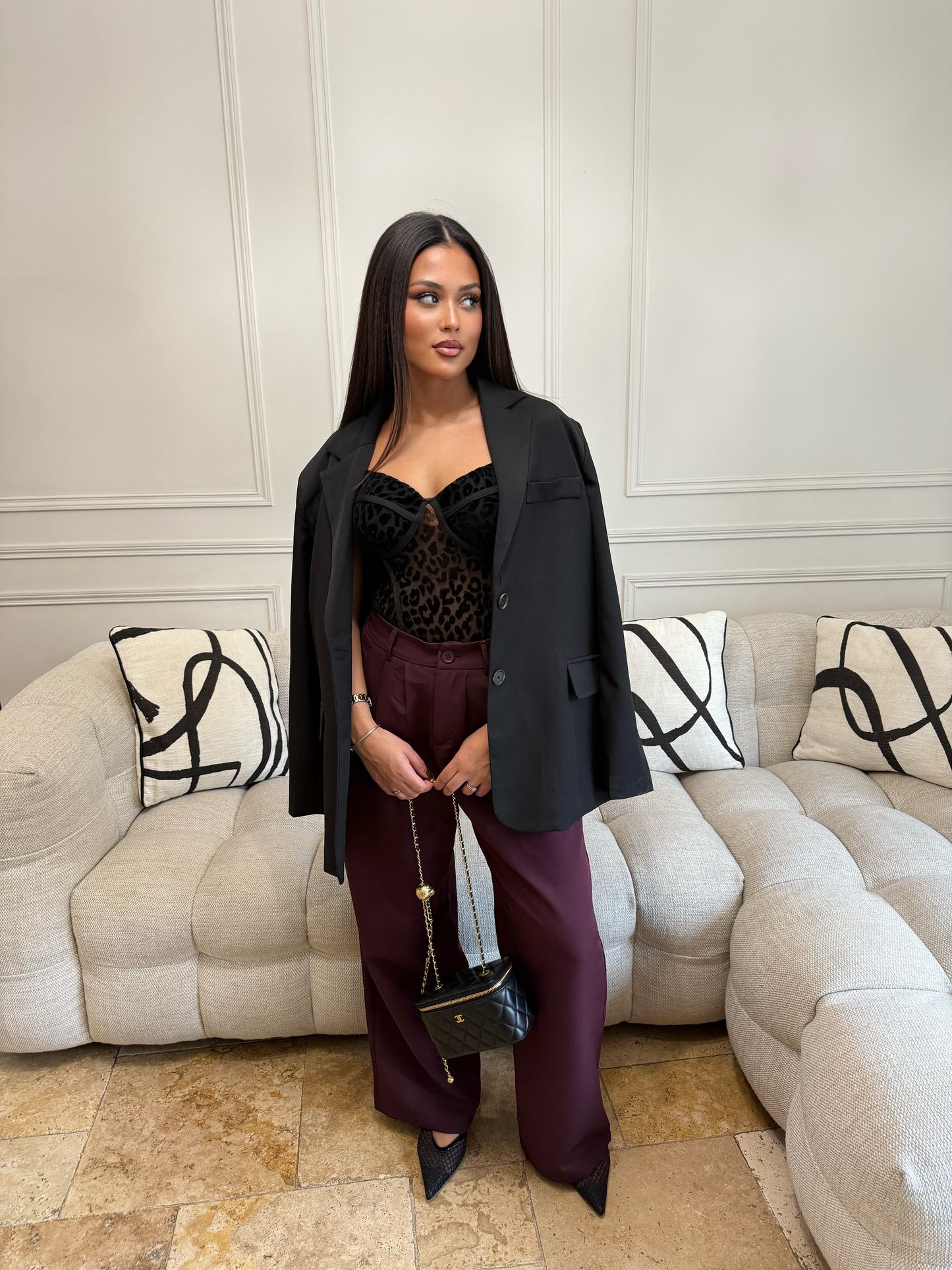 Pantalon Bordeaux