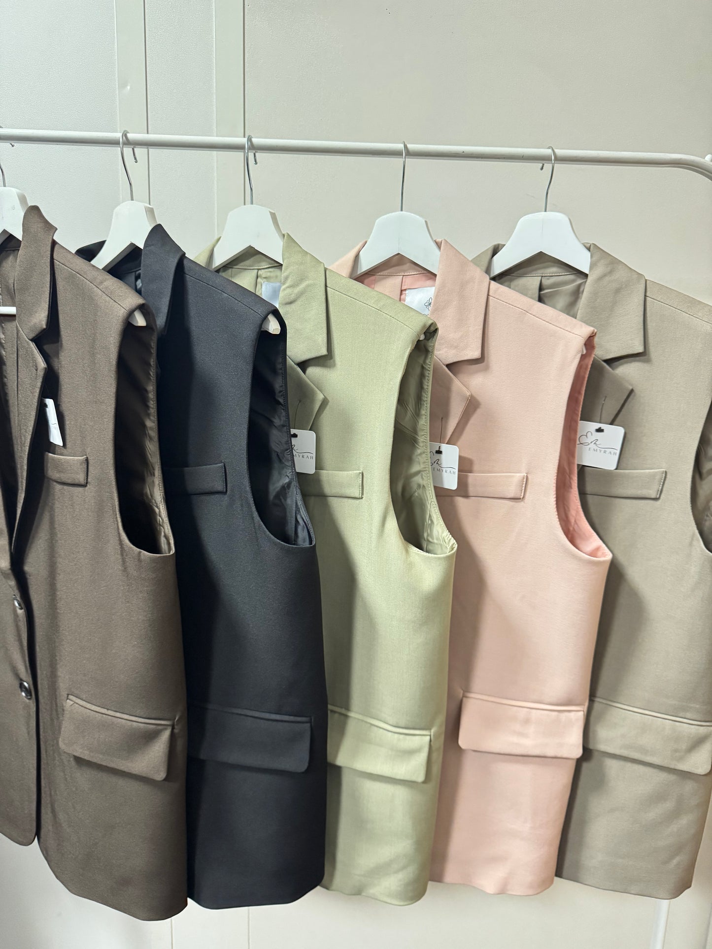 Blazer sans manche couleurs