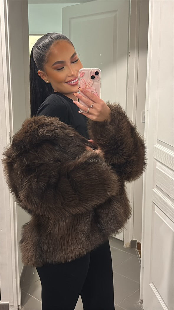 Fourrure à capuche vegan