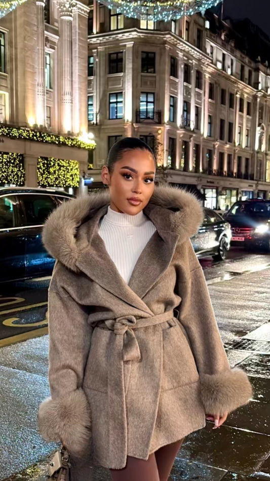 Manteau en Fourrure de Renard